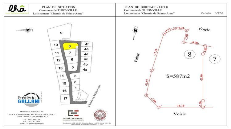 Ma-Cabane - Vente Terrain THIONVILLE, 587 m²