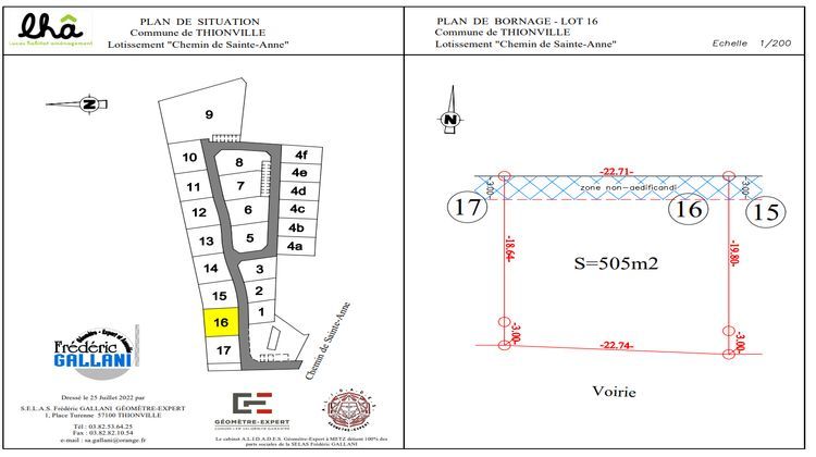 Ma-Cabane - Vente Terrain THIONVILLE, 505 m²