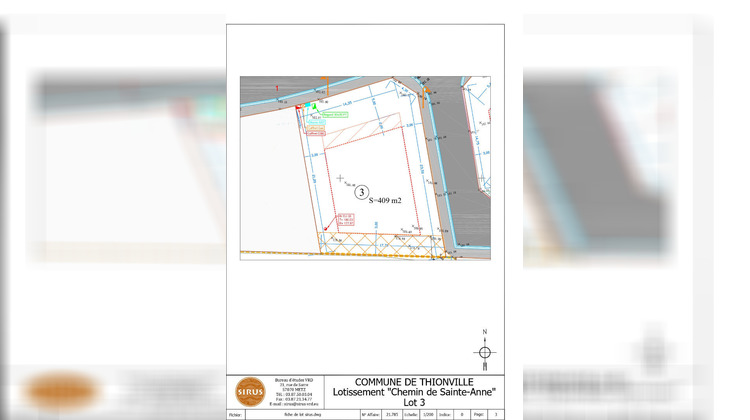 Ma-Cabane - Vente Terrain THIONVILLE, 408 m²