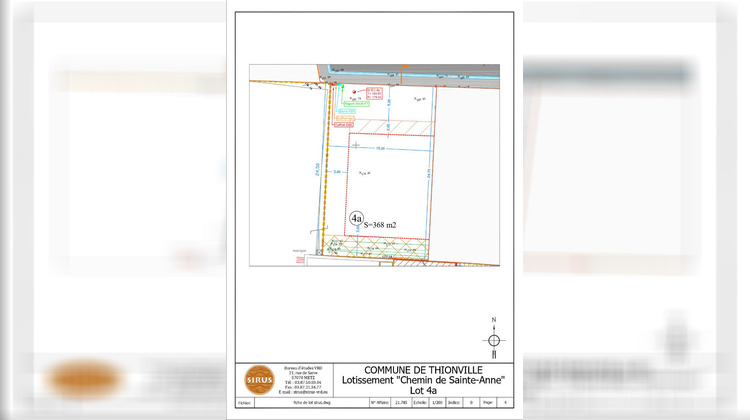 Ma-Cabane - Vente Terrain THIONVILLE, 368 m²