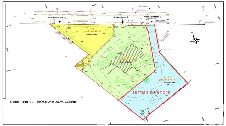 Ma-Cabane - Vente Terrain Thouaré-sur-Loire, 851 m²