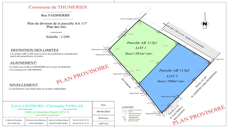 Ma-Cabane - Vente Terrain Thumeries, 398 m²