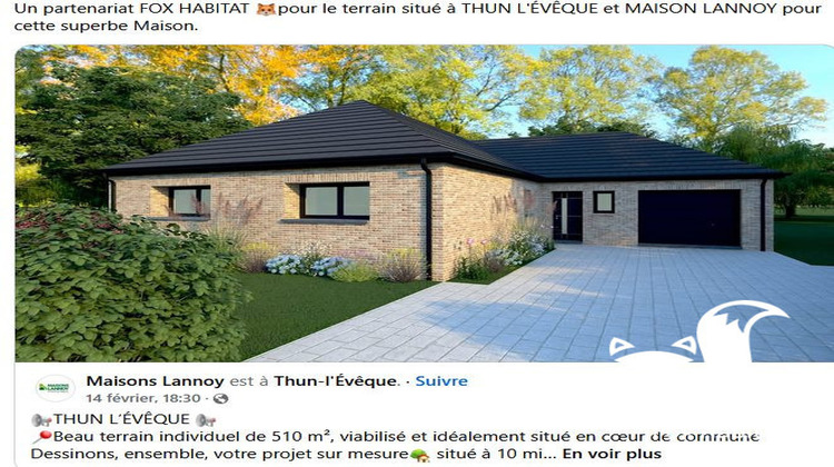 Ma-Cabane - Vente Terrain Thun-l'Évêque, 507 m²