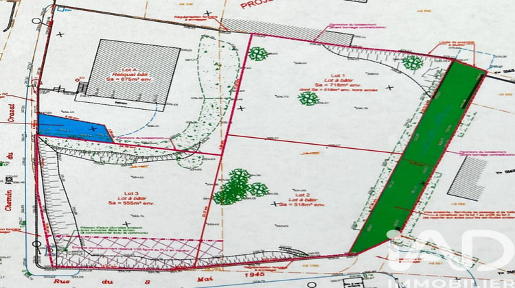 Ma-Cabane - Vente Terrain Thurins, 518 m²