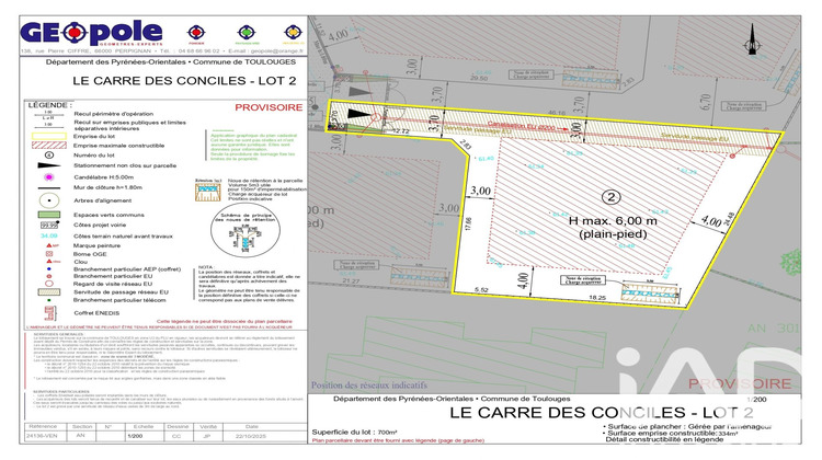 Ma-Cabane - Vente Terrain Toulouges, 700 m²