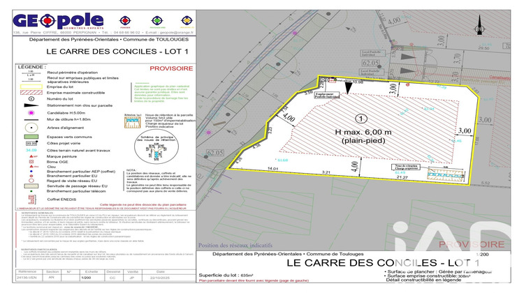 Ma-Cabane - Vente Terrain Toulouges, 635 m²