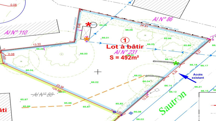 Ma-Cabane - Vente Terrain Treillières, 492 m²