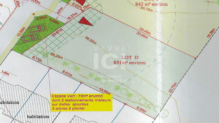 Ma-Cabane - Vente Terrain TREILLIERES, 851 m²
