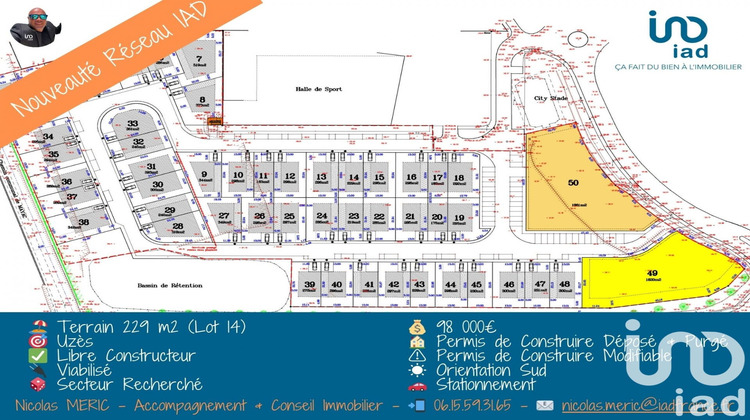 Ma-Cabane - Vente Terrain Uzes, 229 m²