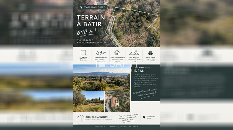 Ma-Cabane - Vente Terrain Vailhauques, 600 m²