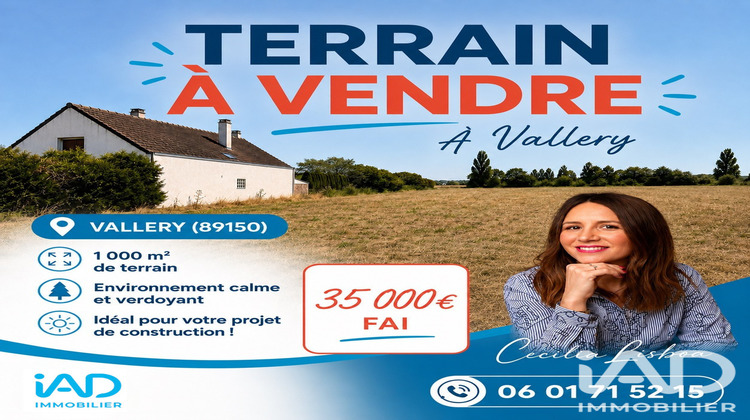 Ma-Cabane - Vente Terrain Vallery, 1000 m²