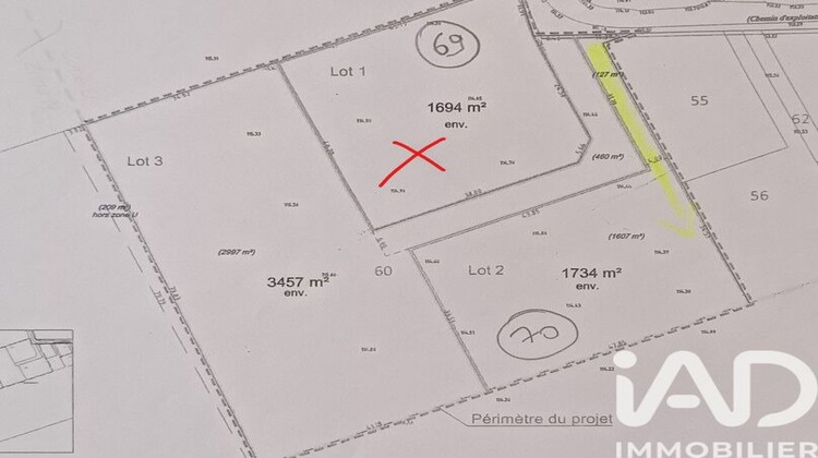 Ma-Cabane - Vente Terrain Vaudesincourt, 1694 m²