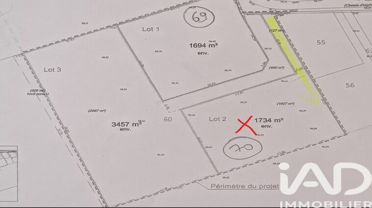 Ma-Cabane - Vente Terrain Vaudesincourt, 1734 m²