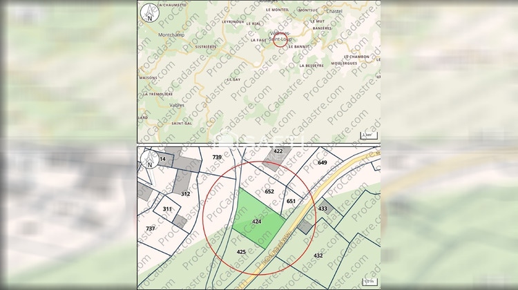 Ma-Cabane - Vente Terrain Vedrines-Saint-Loup, 787 m²