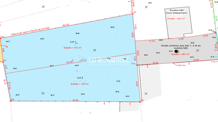 Ma-Cabane - Vente Terrain VEIGNE, 700 m²