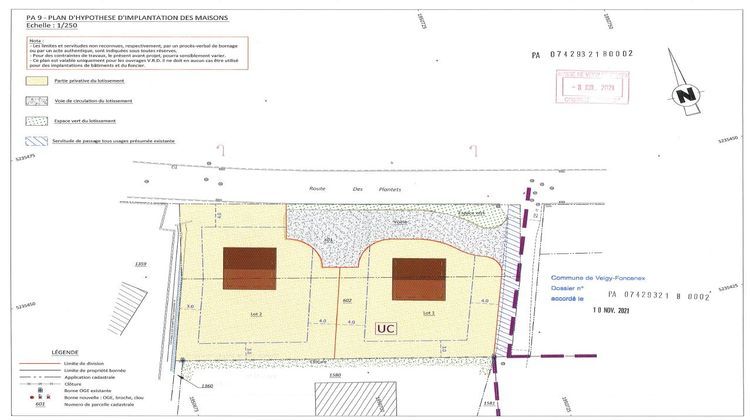 Ma-Cabane - Vente Terrain VEIGY FONCENEX, 433 m²