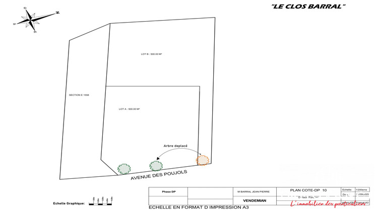 Ma-Cabane - Vente Terrain Vendémian, 500 m²