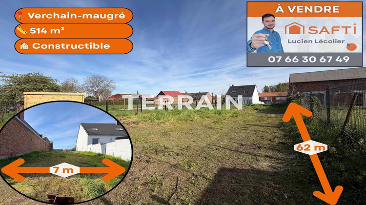 Ma-Cabane - Vente Terrain Verchain-Maugre, 514 m²