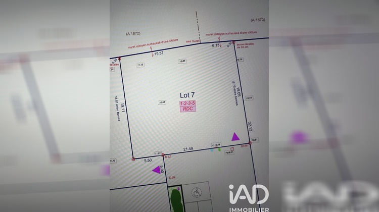 Ma-Cabane - Vente Terrain Vérines, 414 m²