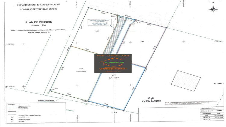 Ma-Cabane - Vente Terrain Vern-sur-Seiche, 598 m²