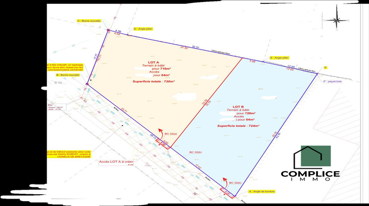 Ma-Cabane - Vente Terrain Vigneux-de-Bretagne, 742 m²