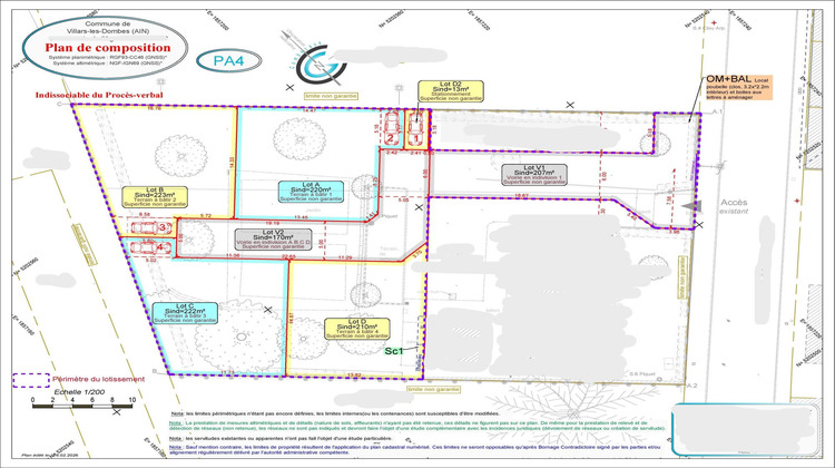 Ma-Cabane - Vente Terrain Villars-les-Dombes, 223 m²