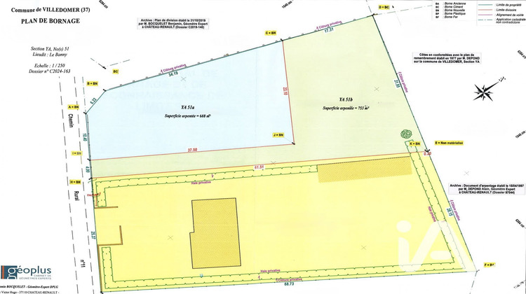 Ma-Cabane - Vente Terrain Villedômer, 753 m²