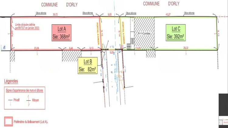 Ma-Cabane - Vente Terrain VILLENEUVE-LE-ROI, 368 m²