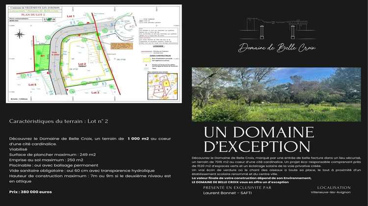 Ma-Cabane - Vente Terrain Villeneuve-les-Avignon, 1000 m²