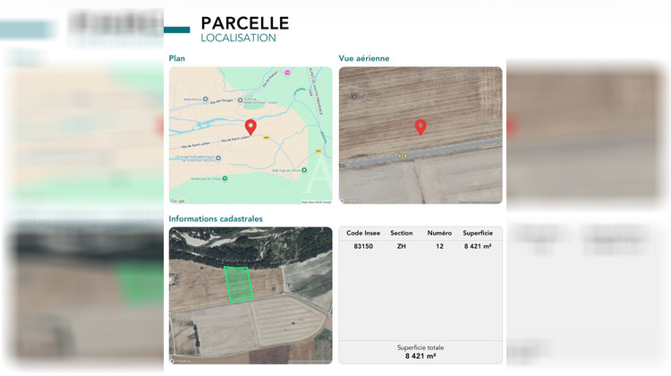 Ma-Cabane - Vente Terrain VINON-SUR-VERDON, 8421 m²