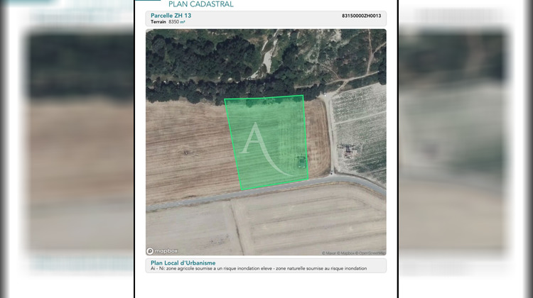 Ma-Cabane - Vente Terrain VINON-SUR-VERDON, 8350 m²
