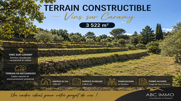 Ma-Cabane - Vente Terrain VINS-SUR-CARAMY, 3522 m²