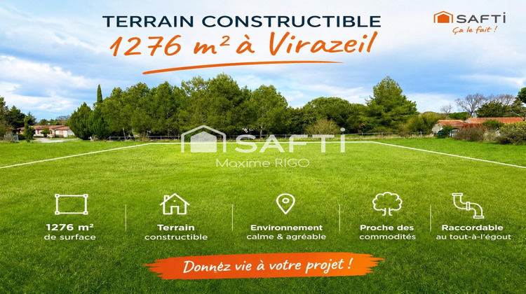 Ma-Cabane - Vente Terrain Virazeil, 1276 m²