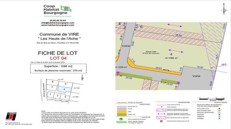 Ma-Cabane - Vente Terrain VIRE, 1086 m²