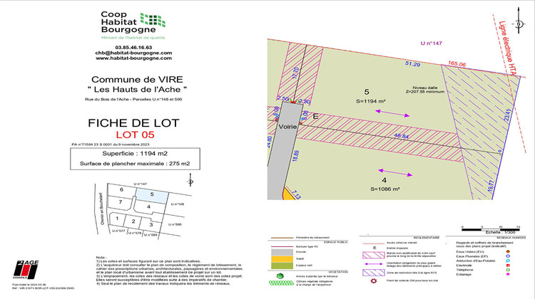 Ma-Cabane - Vente Terrain VIRE, 1184 m²