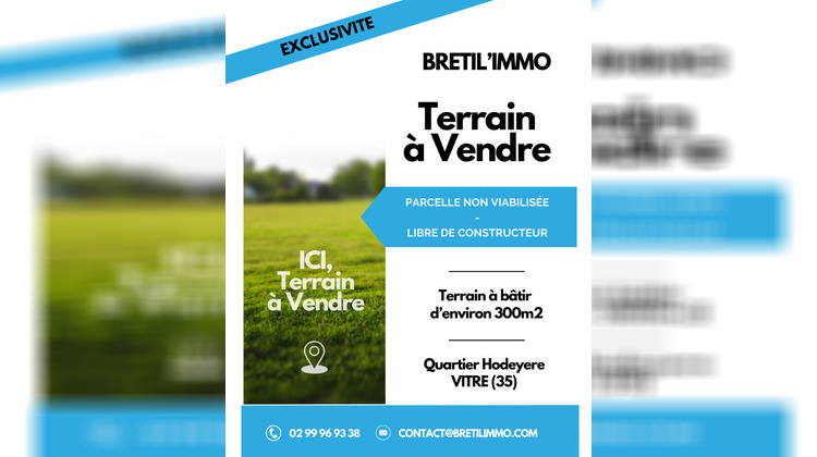 Ma-Cabane - Vente Terrain VITRE, 300 m²