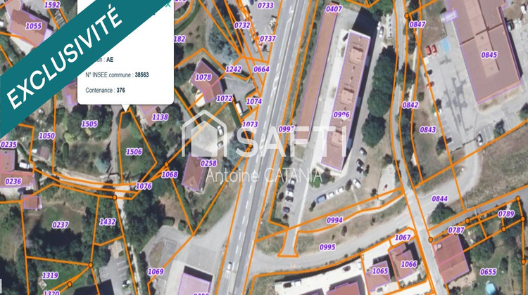 Ma-Cabane - Vente Terrain Voiron, 376 m²