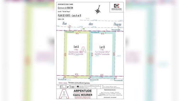 Ma-Cabane - Vente Terrain Voulton, 656 m²