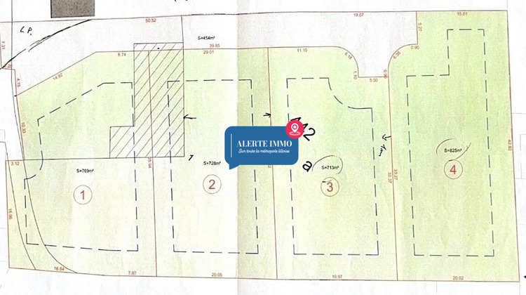Ma-Cabane - Vente Terrain Wattrelos, 713 m²