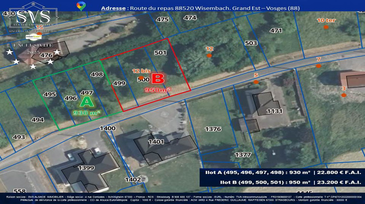 Ma-Cabane - Vente Terrain Wisembach, 930 m²