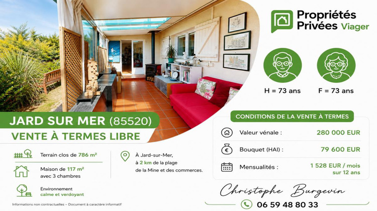 Ma-Cabane - Vente Viager JARD SUR MER, 117 m²